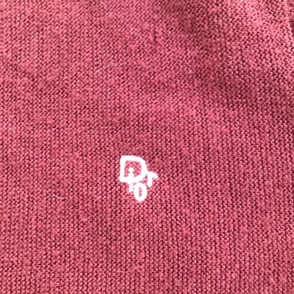 Vintage Christian Dior monsieur burgundy Cardigan sz M medium - Picture 3 of 10